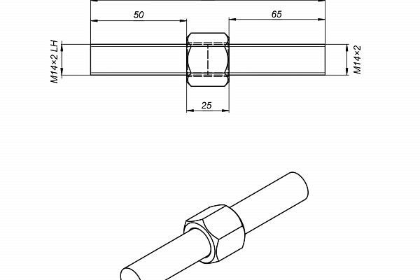 Резьбовая шпилька тяги LBA Small
